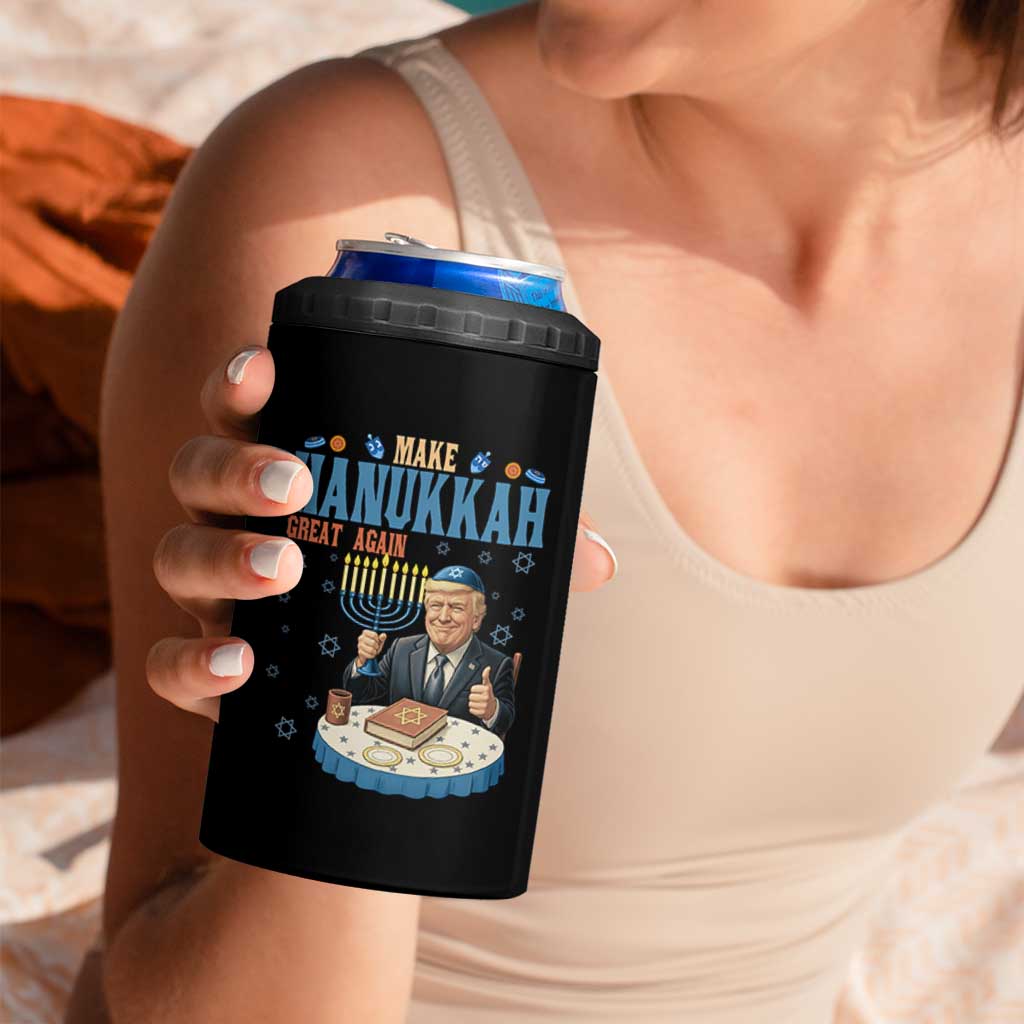 Funny Jewish Holiday 4 in 1 Can Cooler Tumbler Make Hanukkah Great Again Ugly Gift - Wonder Print Shop