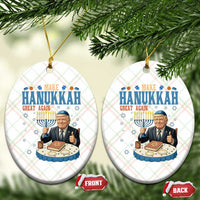 Funny Jewish Holiday Ceramic Ornament Make Hanukkah Great Again Ugly Gift - Wonder Print Shop