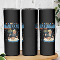 Funny Jewish Holiday Skinny Tumbler Make Hanukkah Great Again Ugly Gift - Wonder Print Shop