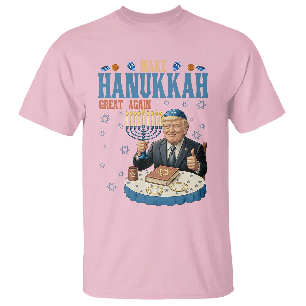 Funny Jewish Holiday T Shirt Make Hanukkah Great Again Ugly Gift - Wonder Print Shop