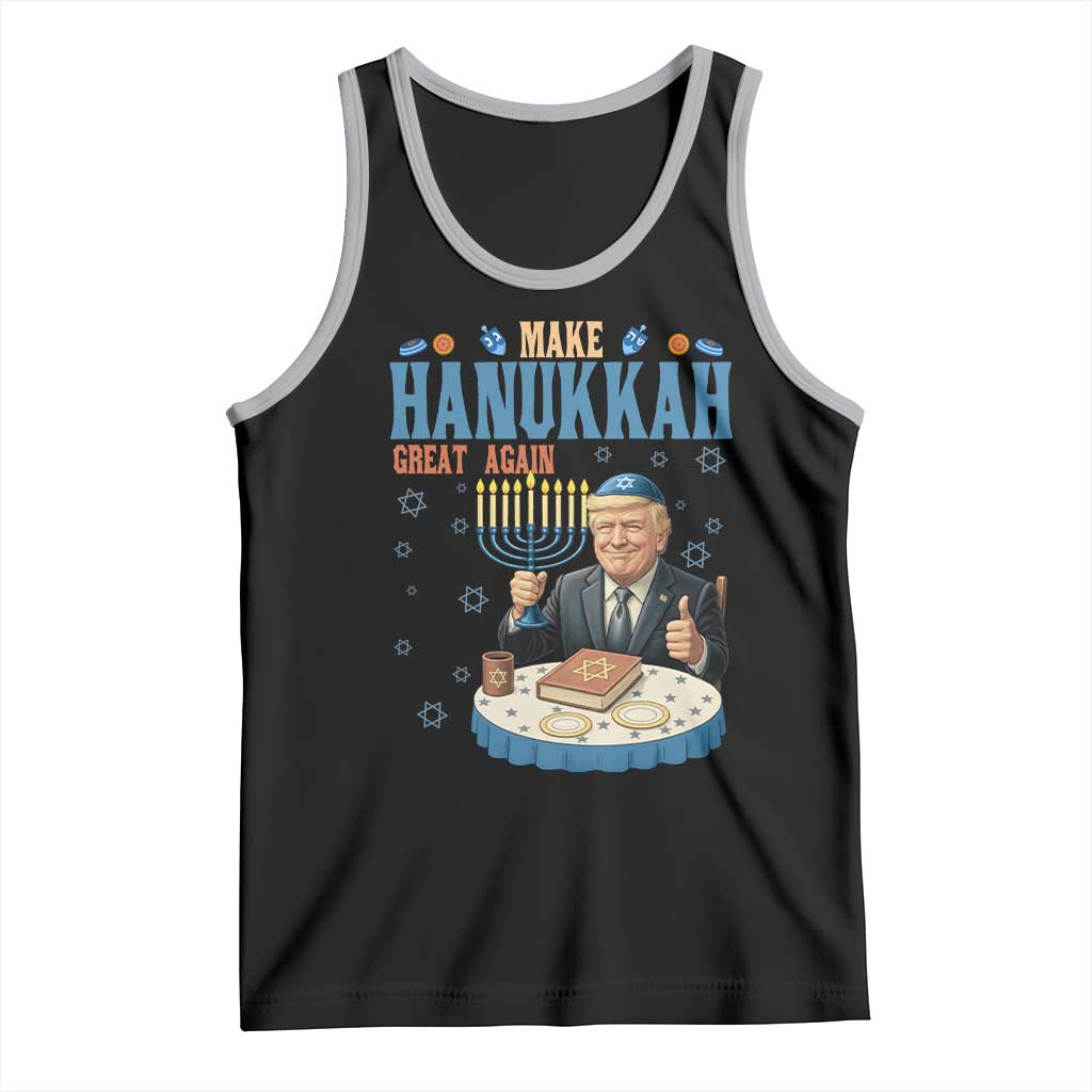 Funny Jewish Holiday Tank Top Make Hanukkah Great Again Ugly Gift - Wonder Print Shop