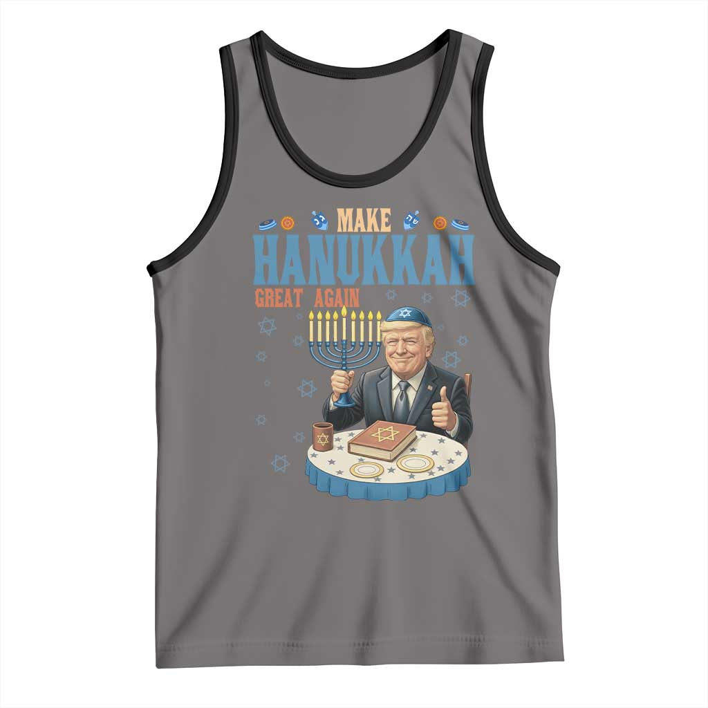 Funny Jewish Holiday Tank Top Make Hanukkah Great Again Ugly Gift - Wonder Print Shop