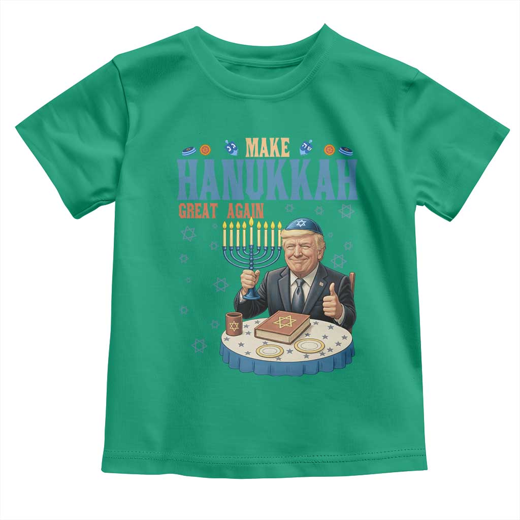 Funny Jewish Holiday Toddler T Shirt Make Hanukkah Great Again Ugly Gift - Wonder Print Shop