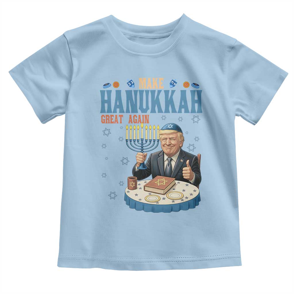 Funny Jewish Holiday Toddler T Shirt Make Hanukkah Great Again Ugly Gift - Wonder Print Shop