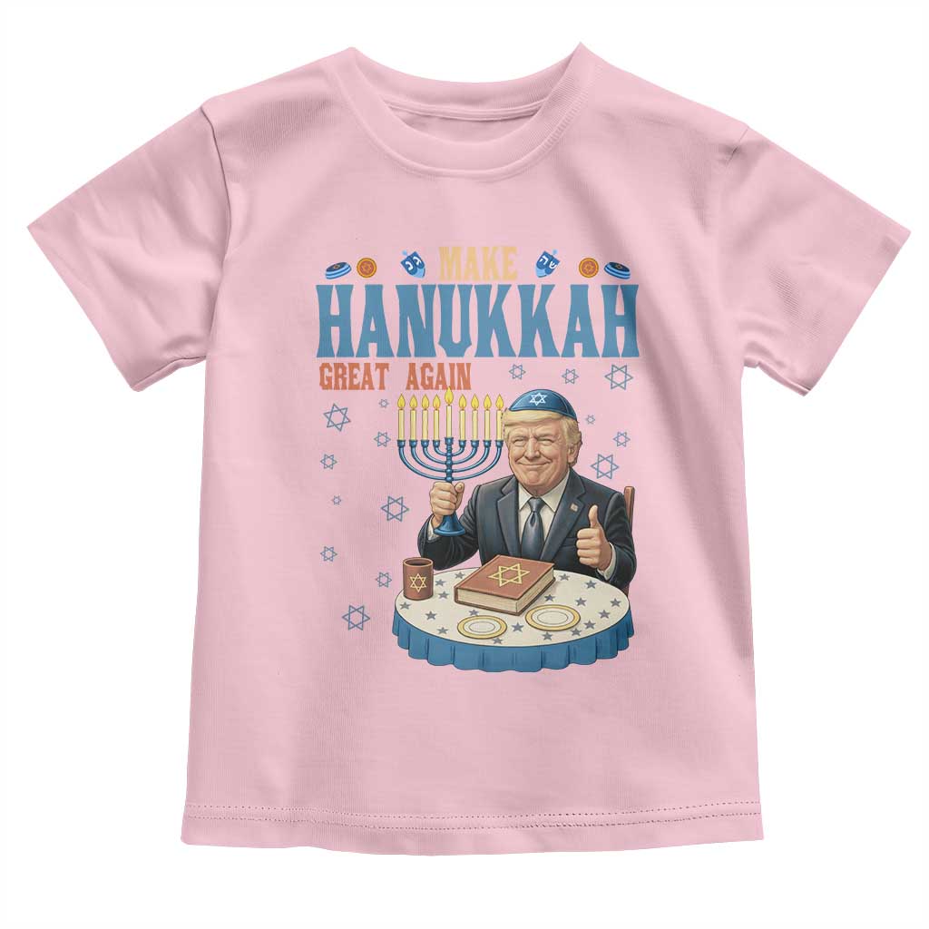 Funny Jewish Holiday Toddler T Shirt Make Hanukkah Great Again Ugly Gift - Wonder Print Shop