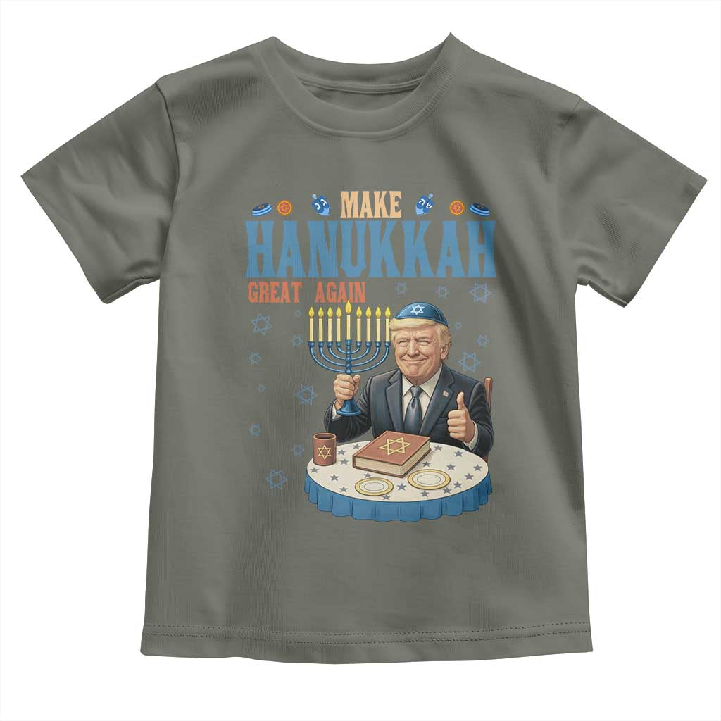 Funny Jewish Holiday Toddler T Shirt Make Hanukkah Great Again Ugly Gift - Wonder Print Shop