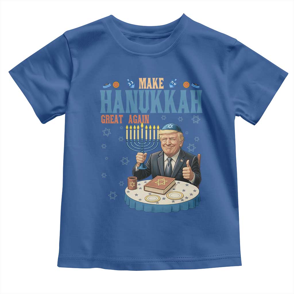 Funny Jewish Holiday Toddler T Shirt Make Hanukkah Great Again Ugly Gift - Wonder Print Shop