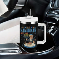 Funny Jewish Holiday Tumbler With Handle Make Hanukkah Great Again Ugly Gift - Wonder Print Shop