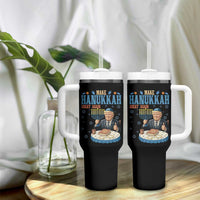 Funny Jewish Holiday Tumbler With Handle Make Hanukkah Great Again Ugly Gift - Wonder Print Shop