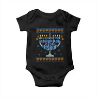 Funny Political Ugly Baby Onesie All I Want For Hanukkah Is A New President - Wonder Print Shop