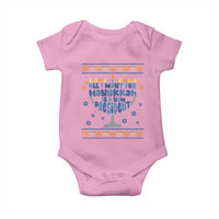 Funny Political Ugly Baby Onesie All I Want For Hanukkah Is A New President - Wonder Print Shop