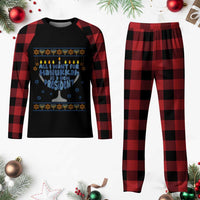 Funny Political Ugly Plaid Pajama Set All I Want For Hanukkah Is A New President - Wonder Print Shop