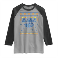 Funny Political Ugly Raglan Shirt All I Want For Hanukkah Is A New President - Wonder Print Shop