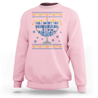 Funny Political Ugly Sweatshirt All I Want For Hanukkah Is A New President - Wonder Print Shop