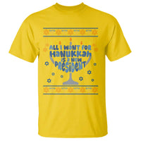 Funny Political Ugly T Shirt All I Want For Hanukkah Is A New President - Wonder Print Shop