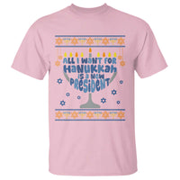 Funny Political Ugly T Shirt All I Want For Hanukkah Is A New President - Wonder Print Shop
