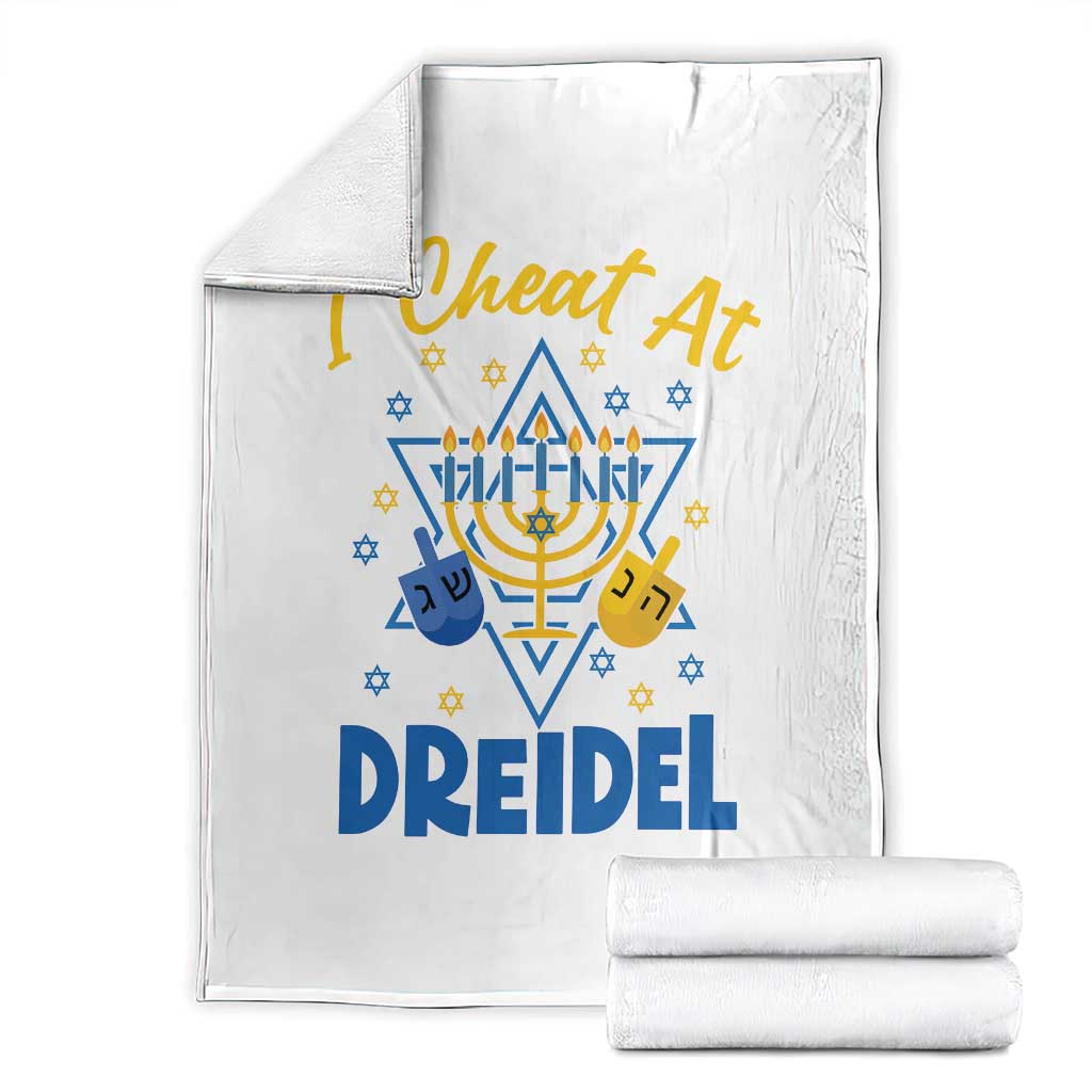 I Cheat At Dreidel Throw Blanket Funny Hanukkah Jewish Gift - Wonder Print Shop