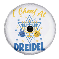 I Cheat At Dreidel Spare Tire Cover Funny Hanukkah Jewish Gift - Wonder Print Shop