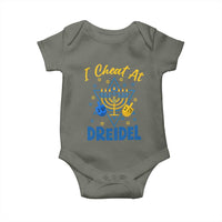 I Cheat At Dreidel Baby Onesie Funny Hanukkah Jewish Gift - Wonder Print Shop