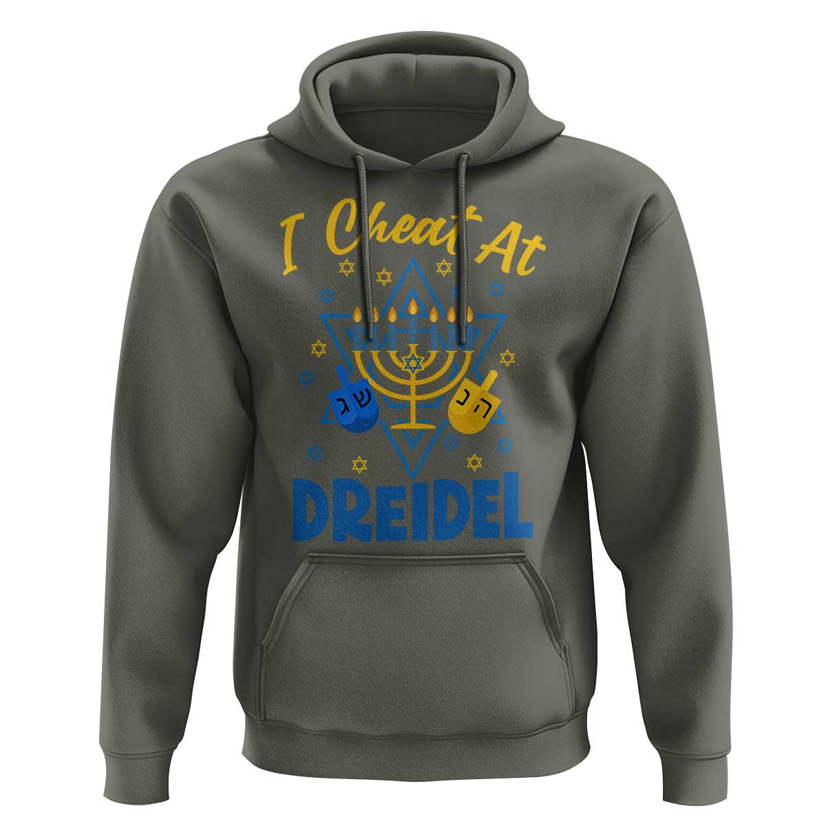 I Cheat At Dreidel Hoodie Funny Hanukkah Jewish Gift - Wonder Print Shop