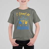 I Cheat At Dreidel T Shirt For Kid Funny Hanukkah Jewish Gift - Wonder Print Shop