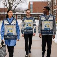 I Cheat At Dreidel V-Neck Knit Sweater Vest Funny Hanukkah Jewish Gift - Wonder Print Shop