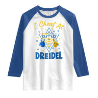 I Cheat At Dreidel Raglan Shirt Funny Hanukkah Jewish Gift - Wonder Print Shop