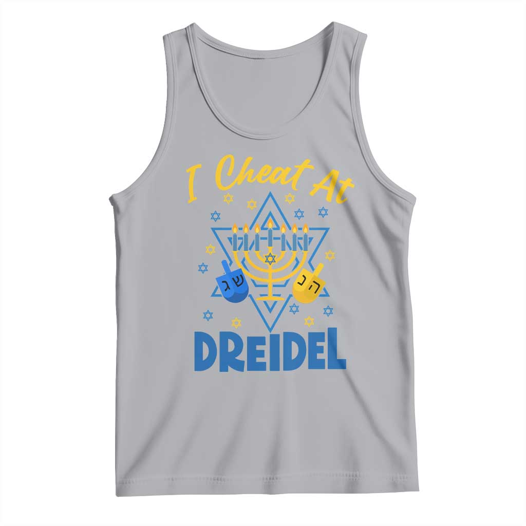I Cheat At Dreidel Tank Top Funny Hanukkah Jewish Gift - Wonder Print Shop