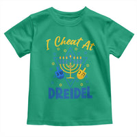 I Cheat At Dreidel Toddler T Shirt Funny Hanukkah Jewish Gift - Wonder Print Shop