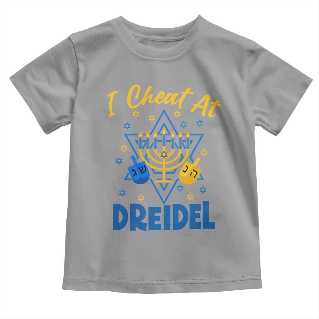 I Cheat At Dreidel Toddler T Shirt Funny Hanukkah Jewish Gift - Wonder Print Shop