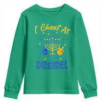 I Cheat At Dreidel Youth Sweatshirt Funny Hanukkah Jewish Gift - Wonder Print Shop
