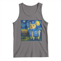 Starry Hanukkah Night Tank Top Funny Llama Jewish Holiday Gift - Wonder Print Shop