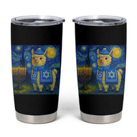 Starry Hanukkah Night Tumbler Cup Funny Llama Jewish Holiday Gift - Wonder Print Shop