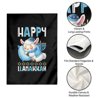 Funny Happy Llamakkah Garden Flag Cute Llama Jewish Holiday Gift - Wonder Print Shop