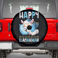 Funny Happy Llamakkah Spare Tire Cover Cute Llama Jewish Holiday Gift - Wonder Print Shop