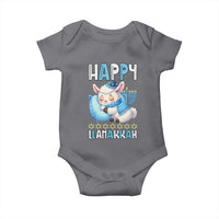 Funny Happy Llamakkah Baby Onesie Cute Llama Jewish Holiday Gift - Wonder Print Shop