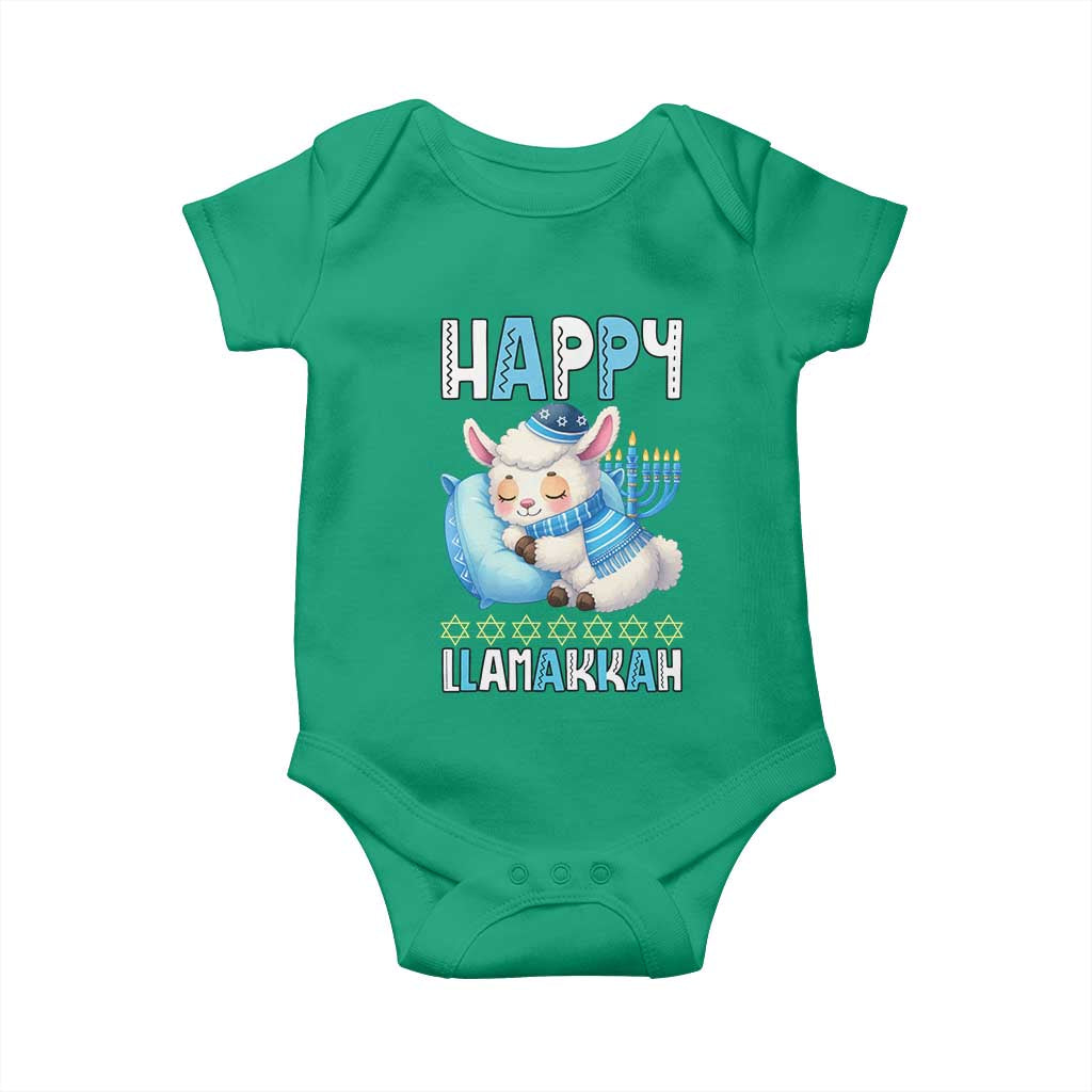 Funny Happy Llamakkah Baby Onesie Cute Llama Jewish Holiday Gift - Wonder Print Shop