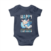 Funny Happy Llamakkah Baby Onesie Cute Llama Jewish Holiday Gift - Wonder Print Shop