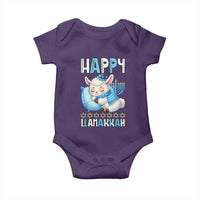 Funny Happy Llamakkah Baby Onesie Cute Llama Jewish Holiday Gift - Wonder Print Shop