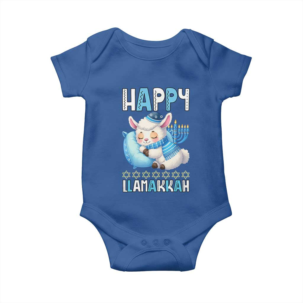 Funny Happy Llamakkah Baby Onesie Cute Llama Jewish Holiday Gift - Wonder Print Shop