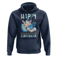 Funny Happy Llamakkah Hoodie Cute Llama Jewish Holiday Gift - Wonder Print Shop