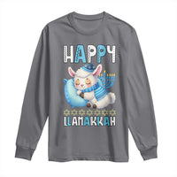 Funny Happy Llamakkah Long Sleeve Shirt Cute Llama Jewish Holiday Gift - Wonder Print Shop