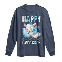 Funny Happy Llamakkah Long Sleeve Shirt Cute Llama Jewish Holiday Gift - Wonder Print Shop