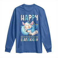 Funny Happy Llamakkah Long Sleeve Shirt Cute Llama Jewish Holiday Gift - Wonder Print Shop