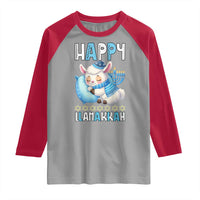 Funny Happy Llamakkah Raglan Shirt Cute Llama Jewish Holiday Gift - Wonder Print Shop