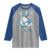 Funny Happy Llamakkah Raglan Shirt Cute Llama Jewish Holiday Gift - Wonder Print Shop