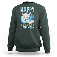 Funny Happy Llamakkah Sweatshirt Cute Llama Jewish Holiday Gift - Wonder Print Shop