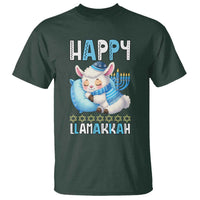 Funny Happy Llamakkah T Shirt Cute Llama Jewish Holiday Gift - Wonder Print Shop