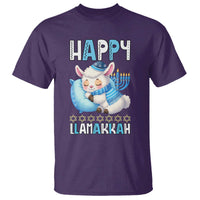 Funny Happy Llamakkah T Shirt Cute Llama Jewish Holiday Gift - Wonder Print Shop