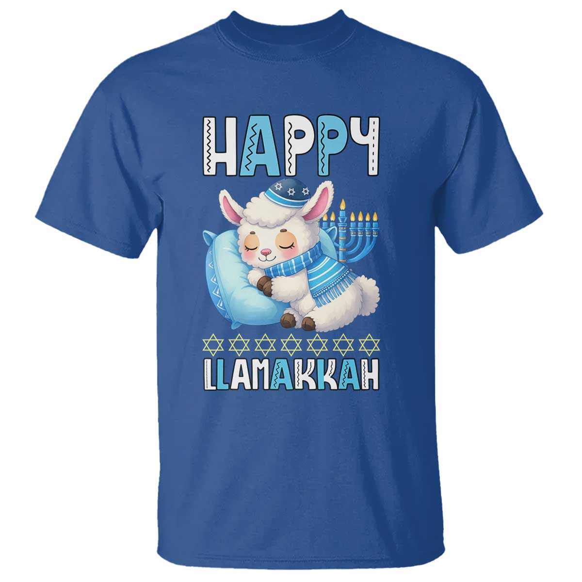 Funny Happy Llamakkah T Shirt Cute Llama Jewish Holiday Gift - Wonder Print Shop